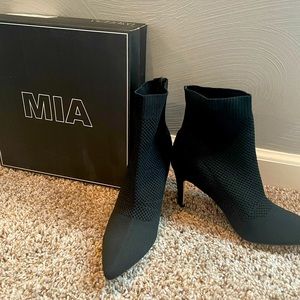 MIA black woven Sock Booties - BRAND NEW